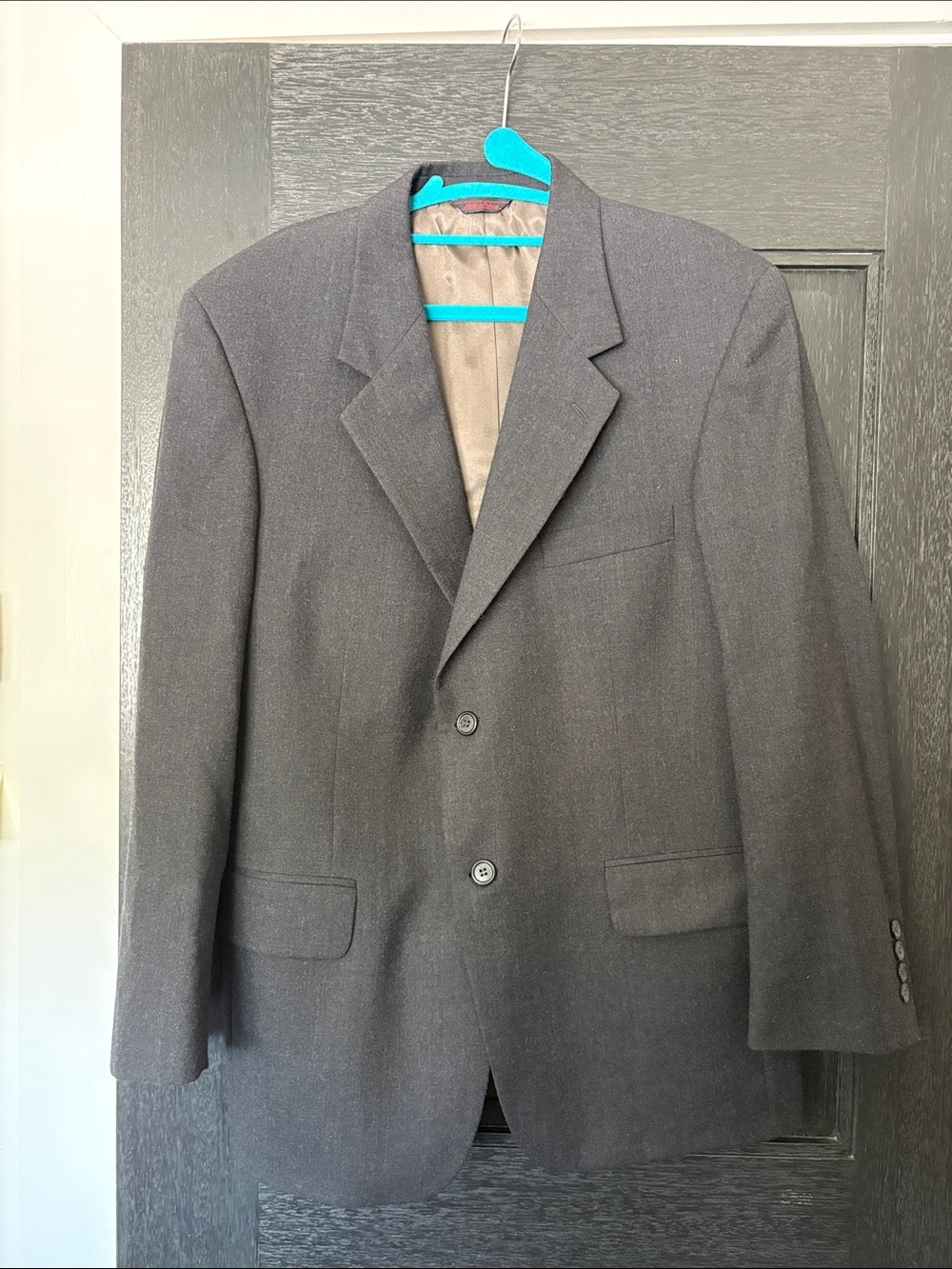 Savile Row 40s 100% wool gray men’s blazer